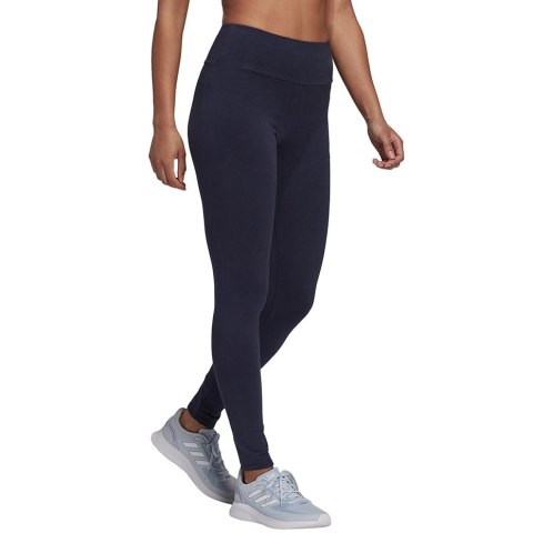 Legginsy damskie adidas Essentials High-Waisted Logo Leggings granatowe H07781 XS Adidas