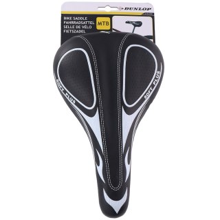 Siodełko rowerowe Dunlop MTB czarno-białe 2073366 Dunlop