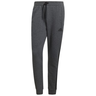 Spodnie męskie adidas Essentials Tapered Cuff 3 Stripes ciemnoszare GK8826 S Adidas