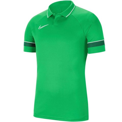 Koszulka męska Nike DF Academy 21 Polo SS zielona CW6104 362 S Nike Team