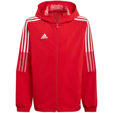 Kurtka dla dzieci adidas Tiro 21 Windbreaker czerwona GP4976 116cm Adidas teamwear