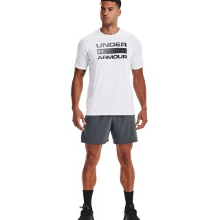 Koszulka męska Under Armour Team Issue Wordmark SS biała 1329582 100 2XL Under Armour