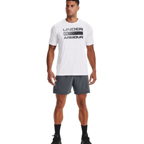 Koszulka męska Under Armour Team Issue Wordmark SS biała 1329582 100 XL Under Armour
