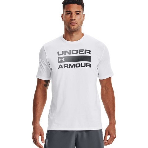 Koszulka męska Under Armour Team Issue Wordmark SS biała 1329582 100 XL Under Armour
