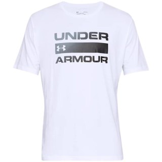 Koszulka męska Under Armour Team Issue Wordmark SS biała 1329582 100 M Under Armour