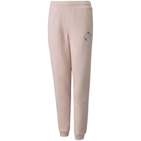 Spodnie dla dzieci Puma Alpha Sweatpants FL różowe 589235 36 116cm Puma