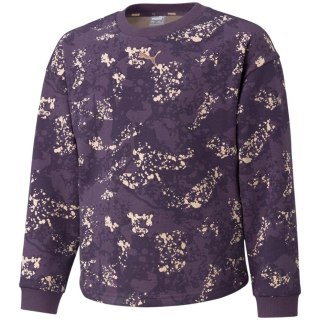 Bluza dla dzieci Puma Alpha AOP Crew FL fioletowa 589241 16 116cm Puma