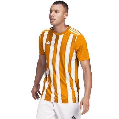Koszulka męska adidas Striped 21 Jersey pomarańczowo-biała H35642 M Adidas teamwear