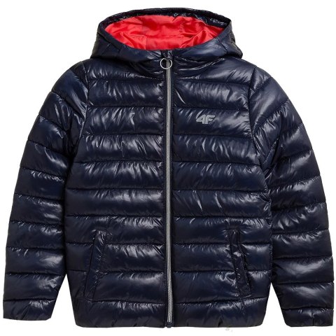 Kurtka dla dziewczynki 4F granatowa HJZ21 JKUDP001 31S 122cm 4F