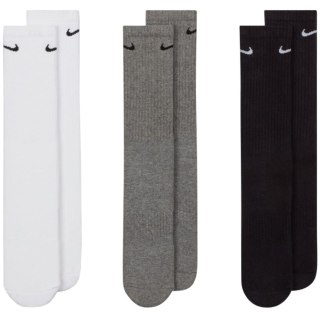 Skarpety Nike Everyday Cushioned Crew 3 pary białe, szare, czarne SX7664 964 42-46 Nike