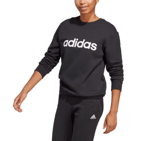 Bluza damska adidas Essentials Linear French Terry czarna IC6878 Adidas Bluza damska adidas Essentials Linear French Terry czarna IC6878 Adidas
