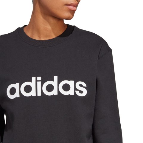 Bluza damska adidas Essentials Linear French Terry czarna IC6878 Adidas Bluza damska adidas Essentials Linear French Terry czarna IC6878 Adidas