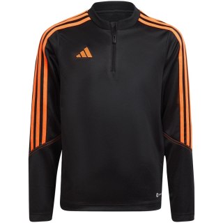 Bluza dla dzieci adidas Tiro 23 Club Training Top czarno-pomarańczowa HZ0186 Adidas