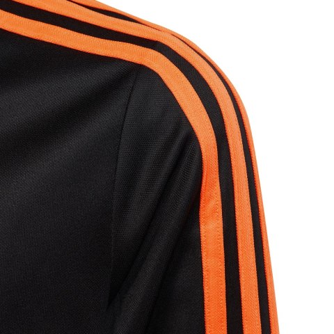 Bluza dla dzieci adidas Tiro 23 Club Training Top czarno-pomarańczowa HZ0186 Adidas Bluza dla dzieci adidas Tiro 23 Club Training Top czarno-pomarańczowa HZ0186 Adidas