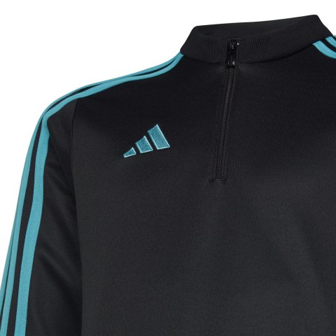 Bluza dla dzieci adidas Tiro 23 Club Training Top szaro-niebieska IC1582 Adidas Bluza dla dzieci adidas Tiro 23 Club Training Top szaro-niebieska IC1582 Adidas