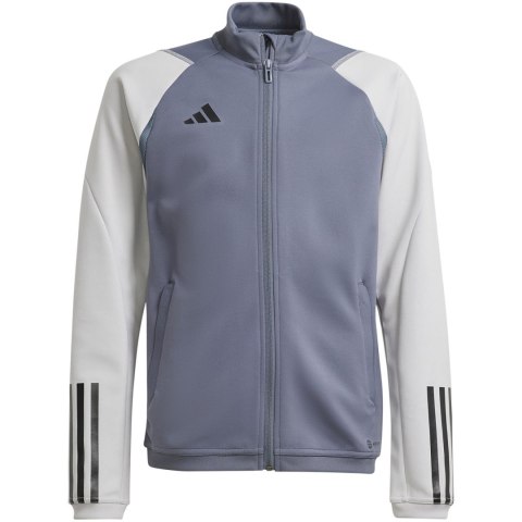 Bluza dla dzieci adidas Tiro 23 Competition Training szara HP1909 Adidas teamwear Bluza dla dzieci adidas Tiro 23 Competition Training szara HP1909 Adidas teamwear