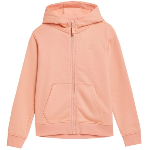Bluza dla dziewczynki 4F pudrowy koral 4FJSS23TSWSF216 65S 4F