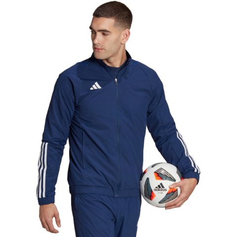 Bluza męska adidas Tiro 23 Competition Presentation granatowa HK8046 Adidas teamwear Bluza męska adidas Tiro 23 Competition Presentation granatowa HK8046 Adidas teamwear