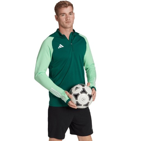 Bluza męska adidas Tiro 23 Competition Training Top zielona HU1308 Adidas teamwear Bluza męska adidas Tiro 23 Competition Training Top zielona HU1308 Adidas teamwear