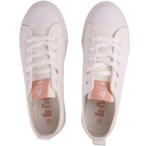 Buty damskie Lee Cooper biało-różowe LCW-22-31-0911LA Lee Cooper Buty damskie Lee Cooper biało-różowe LCW-22-31-0911LA Lee Cooper