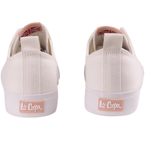 Buty damskie Lee Cooper biało-różowe LCW-22-31-0911LA Lee Cooper Buty damskie Lee Cooper biało-różowe LCW-22-31-0911LA Lee Cooper