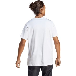 Koszulka męska adidas Essentials Single Jersey 3-Stripes Tee biała IC9336 Adidas