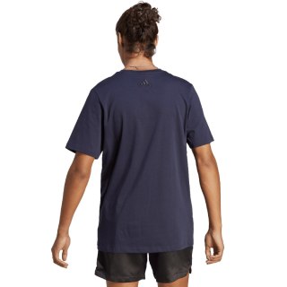 Koszulka męska adidas Essentials Single Jersey 3-Stripes Tee granatowa IC9348 Adidas