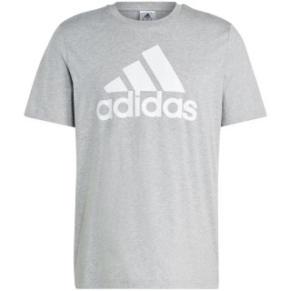 Koszulka męska adidas Essentials Single Jersey 3-Stripes Tee szara IC9350 Adidas