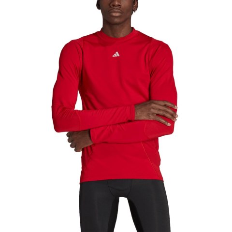 Koszulka męska adidas Techfit COLD.RDY Long Sleeve czerwona HP0572 Adidas teamwear Koszulka męska adidas Techfit COLD.RDY Long Sleeve czerwona HP0572 Adidas teamwear