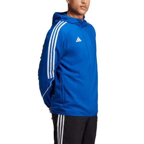 Kurtka męska adidas Tiro 23 League Windbreaker niebieska IA1619 Adidas teamwear Kurtka męska adidas Tiro 23 League Windbreaker niebieska IA1619 Adidas teamwear
