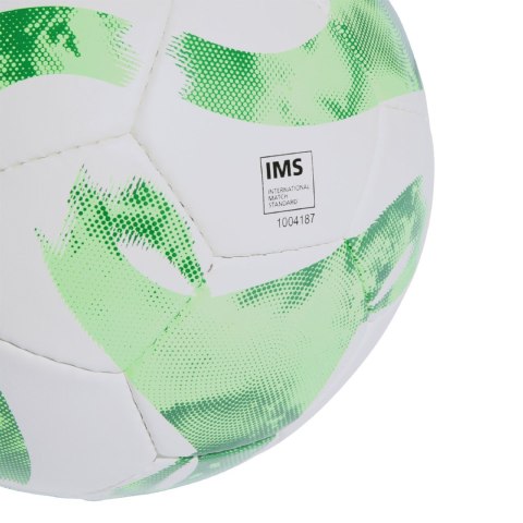 Piłka nożna adidas Tiro Match biało-zielona HT2421 Adidas teamwear Piłka nożna adidas Tiro Match biało-zielona HT2421 Adidas teamwear