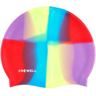 Czepek pływacki silikonowy Crowell Multi Flame kolorowy kol.10 Crowell