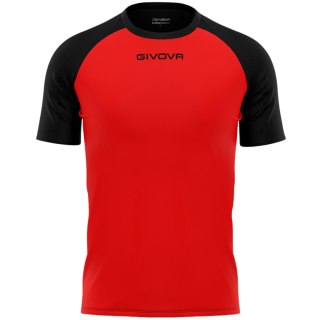 Koszulka Givova Capo MC czerwono-czarna MAC03 1210 XS Givova