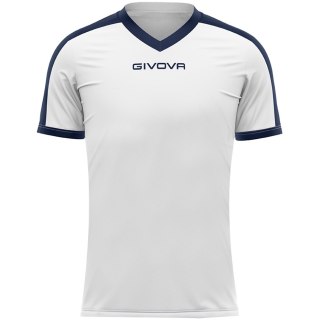 Koszulka Givova Revolution Interlock biało-granatowa MAC04 0304 XL Givova