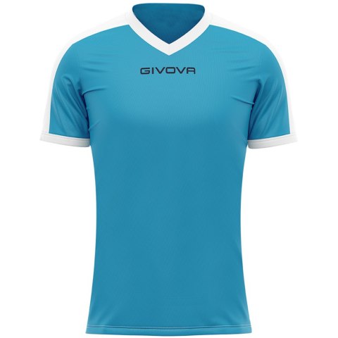 Koszulka Givova Revolution Interlock błękitno-biała MAC04 0503 2XS Givova