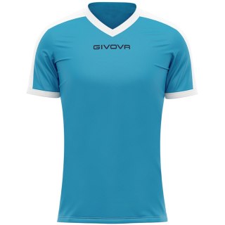 Koszulka Givova Revolution Interlock błękitno-biała MAC04 0503 XS Givova