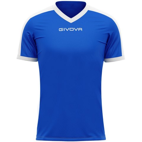 Koszulka Givova Revolution Interlock niebiesko-biała MAC04 0203 2XL Givova