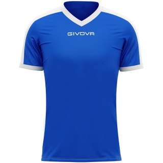 Koszulka Givova Revolution Interlock niebiesko-biała MAC04 0203 XL Givova
