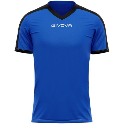 Koszulka Givova Revolution Interlock niebiesko-czarna MAC04 0210 XS Givova