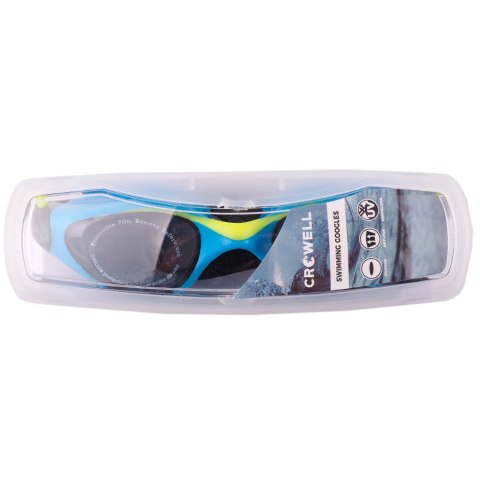 Okulary pływackie dla dzieci Crowell Splash niebiesko-czarne 01 Crowell