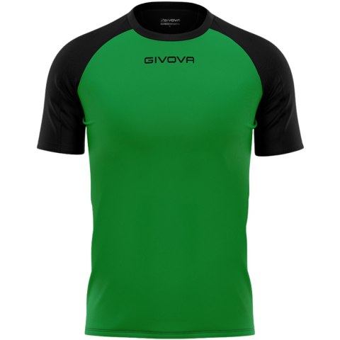 Koszulka Givova Capo MC MAC03 1310 zielono-czarna 2XS Givova