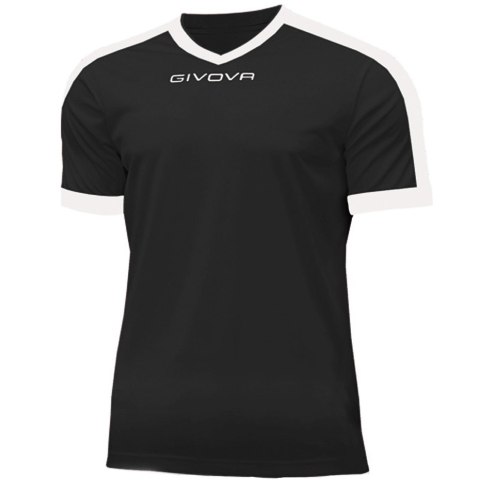Koszulka Givova Revolution Interlock czarno-biała MAC04 1003 XS Givova