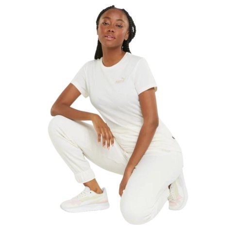 Koszulka damska Puma ESS+ Embroidery Tee kremowa 848331 99 S Puma