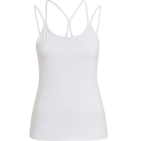 Koszulka damska adidas Studio Slim Strappy Back Tank Top biała HE3141 L Adidas