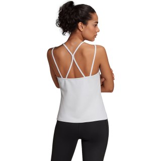 Koszulka damska adidas Studio Slim Strappy Back Tank Top biała HE3141 M Adidas