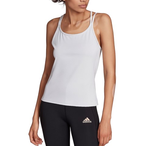 Koszulka damska adidas Studio Slim Strappy Back Tank Top biała HE3141 XS Adidas