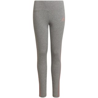 Legginsy dla dzieci adidas 3-Stripes Cotton Tights szare HD4368 140cm Adidas