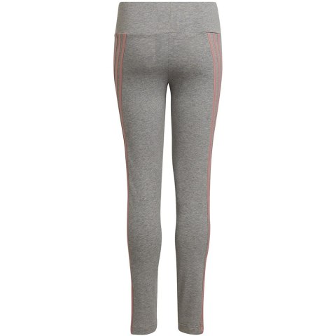 Legginsy dla dzieci adidas 3-Stripes Cotton Tights szare HD4368 140cm Adidas