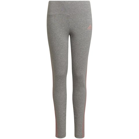 Legginsy dla dzieci adidas 3-Stripes Cotton Tights szare HD4368 152cm Adidas