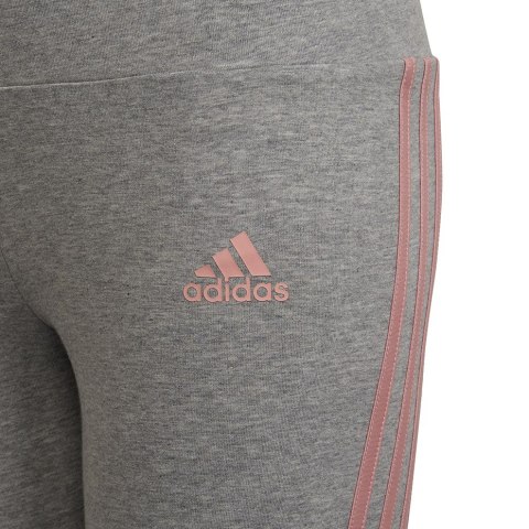 Legginsy dla dzieci adidas 3-Stripes Cotton Tights szare HD4368 152cm Adidas